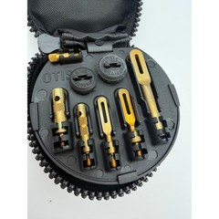 Otis Cabela’s Universal Gun Cleaning Kit Multi-Caliber Bore Brushes Solvent Case