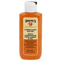 Hoppe’s No 9 Gun Oil Lubricant 2.25oz High Viscosity Long Lasting Lube Bottle
