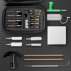 Universal Handgun Cleaning Kit for .22 .357/.38/9mm .40 .45 Caliber Pistol Gun B
