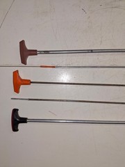 Lot of 5 Gun Cleaning Ram Rods, Hoppe, J.C. Higgins, Etc.