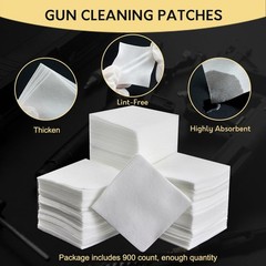 900 PCS Thick Cleaning Patches in Storage Box, Universal Cleaning Patch for F…