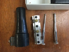 Vintage Tasco Shot Saver #30/35E Bore Sight Collimator w/Complete Pilot Stud Set