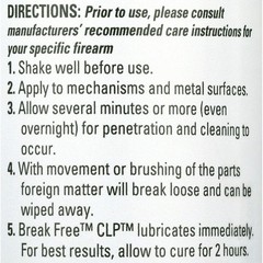 Break-Free SAFARILAND CLP BORE CLEANER LUBRICANT RUST PRESERVATIVE GUN CARE