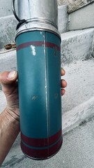 JC Higgins Vacuum Bottle Sold Only by Sears Roebuck Vacuum Goods Are Made in USA