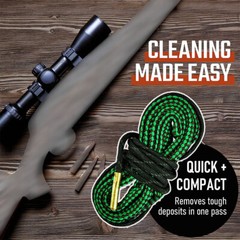 2PCS Reusable Bore Rope Gun Barrel Cleaning Tool For Multi-Carliber Rifle Pistol