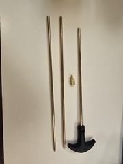 8-32 Gun Pistol Rifle Brass Rod kit 2 ea 10-1/2′ rods n 1 ea 9” rod with handle