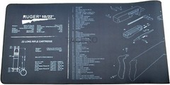 Ruger 10/22 Long Cleaning Bench Mat 12”x36” Sealed Edge 3mm Thickness