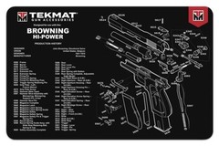 [NEW] Tekmat Armorers Gun Cleaning Bench Mat 11″x17″ Browning Hi-Power – Black
