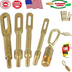 Durable Solid Brass Slotted Tip Gun Jag Set – 4 Calibers for Efficient Cleaning