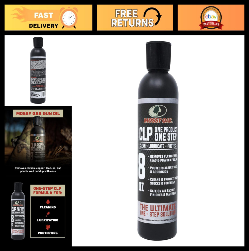 All-in-One Gun Cleaning Oil, Lubricant & Protectant – One-Step Cleaner 8 oz