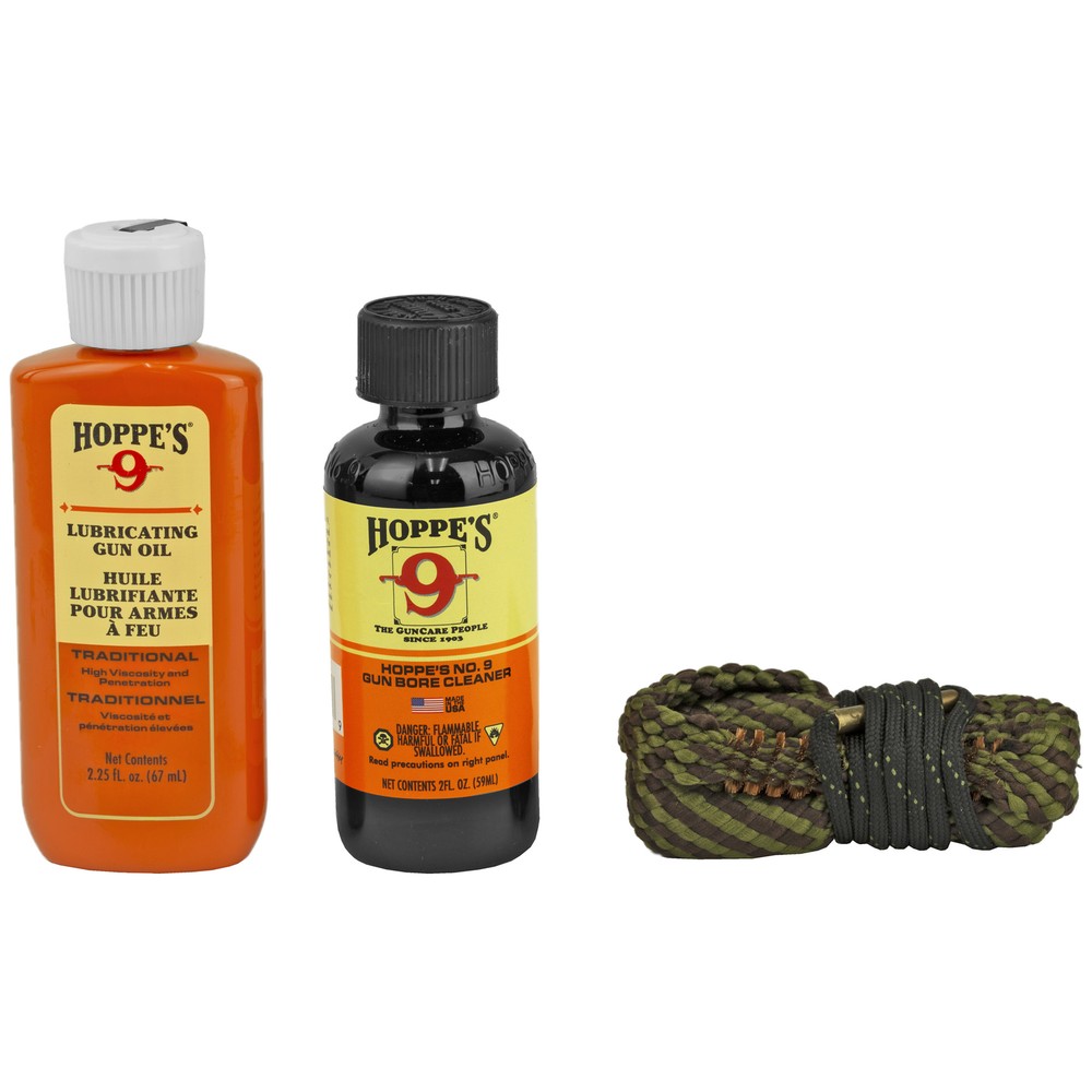 Hoppe’s 1-2-3 Done Cleaning Kit .45 Cal Pistol with Bore Snake Solvent and Oil