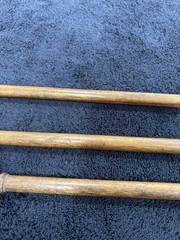 Vintage Large Bore 3-pc Wooden Gun Barrel Cleaning Rod Shotgun