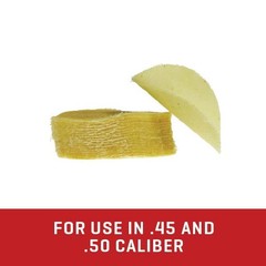 Pre-Treated Cotton Firearm Cleaning Patches, .45-.50 Caliber, Yellow, N/a