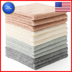 Neessno 12 Pack Cleaning Clothultra Soft Absorbent Quick Drying Microfiber
