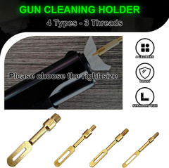 Solid Brass Gun Patch Holder Shotgun Cleaning Kit 12 Gauge Cloth Slotted Tip for