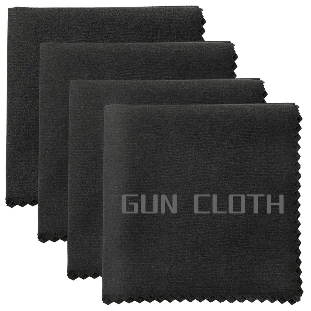 Miaozhun 4 Pack Microfiber Gun Cleaning Cloth, 12″x12″ Lint Free Gun Cleaning…