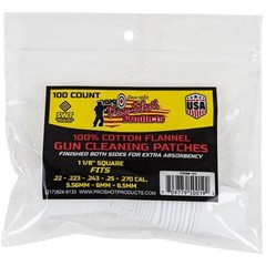 Pro-Shot 100% Cotton Flannel Cleaning Patches .22-.270 Cal 100ct 101