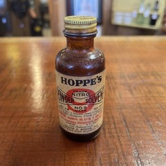 Vintage Hoppe’s Powder Solvent No. 9 *Empty* 2fl.oz. Glass Bottle