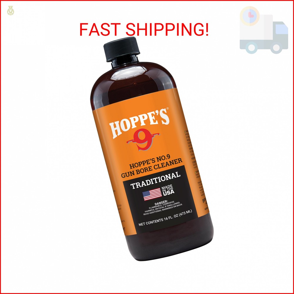 Hoppe’s No. 9 Gun Bore Cleaner, 16 oz. Bottle (packaging may vary)
