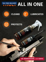 Gun Cleaner and Lubricant kit 5 Oz Gun Oil Spray & Needle Oiler – 3-in-1 Cleaner