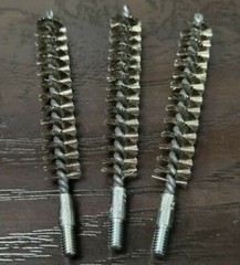 Lot of 3: .375 – .38 Cal Rifle Stainless Steel Bore Brush – 8-32 Thread
