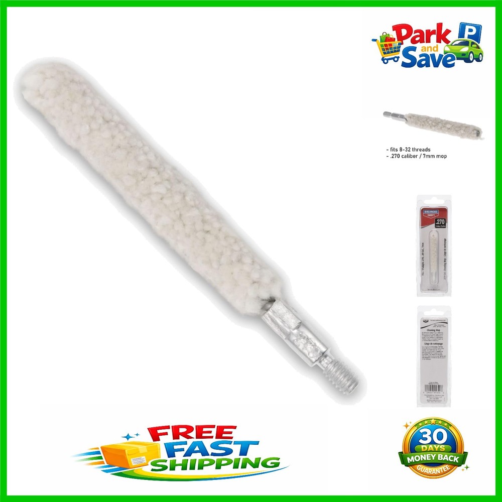 Cotton Bore Mop for Gun Cleaning – Multi-Directional Action, 270/6.8mm