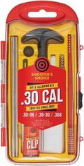 Shooters Choice Rifle Gun Rod Complete Cleaning Kit Aluminum .30 cal CLP Brush