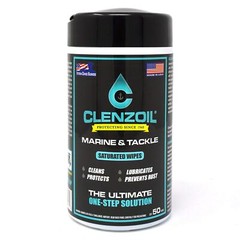 Clenzoil Marine & Tackle Saturated Fishing Reel Cleaning Wipes | Multi-Purpose [