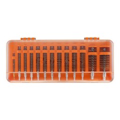 13PCS Bristle.17 .22/5.56M Gun Cleaning Bore Brush for Rifle Pistol Shotgun