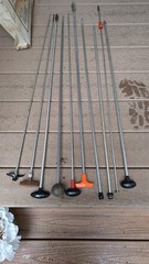 Mixed Lot of (10) Rifle Cleaning Long Rods and Accessories