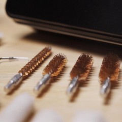 Pistol Cleaning Kit Brass Brush and Brass Jag Adapter with Portable Case