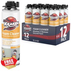 KRAKEN BOND 12.3oz Foam Gun Cleaner, 12 Pack