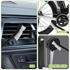 6PCS Double-Ended Gun Cleaning Brush Set Supplies Kit Black