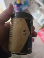 Sears Roebuck J.C. Huggins Gun Cleaning Patches Tin Mostly Full Rifle Barrel