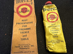 Vintage/Antique Hoppes Gun Grease, Gun Oil, and Nitro Solvent