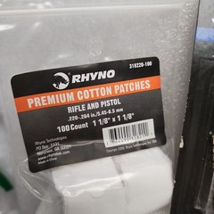 .243 Cal. Rifle 5 Pc. RHYNO Bore Brush Cleaning Kit, Cleaning Brush, Swab ,Jag