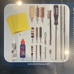 Beretta Universal Gun Cleaning Kit Rifle Pistol Shotgun 12 /9mm / 22 Made Italy