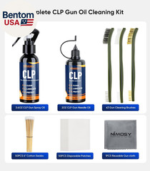 CLP Gun Cleaning Oil Kit-Includes 3.4Oz Gun Oil 2Oz Needle Lubricant, Gun Brushe