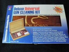 COLLECTIBLE NEW DUCKS UNLIMITED DELUXE RIFLE SHOTGUN PISTOL GUN CLEANING KIT