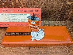 Vintage Marble Steel Case With Original Cardboard Sleeve Gun Cleaning Kit Decor