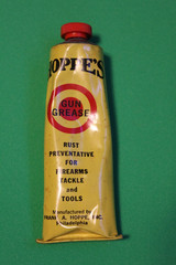 VINTAGE HOPPE’S GUN GREASE FOR FIREARMS, TACKLE, & TOOLS TUBE IN BOX 2OZ