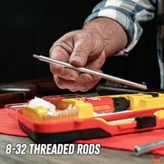 12 Gauge Shotgun Cleaning Kit Aluminum Rod Brush Patches Clp Lubricant Tools