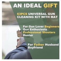 iunio Gun Cleaning Kit Universal Gun Cleaning All Caliber and Carrying Case New