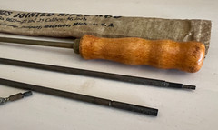 Vtg Jointed Rifle Cleaning Rod No. 9622 .22 & .25 Caliber 36” w Bag