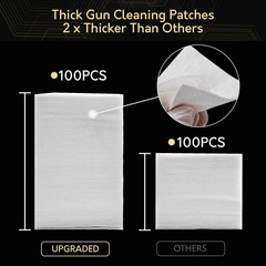 900PCS Gun Cleaning Patches in Storage Box – Thick, Highly Absorbent, Lint Fr…