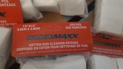 Range Maxx Cotton Gun Cleaning Patches 200