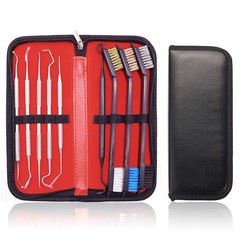 Gun Cleaning Brushes Kit – Brass, Copper, Steel & Nylon Picks Set for Firearms
