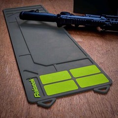 Rifle Shotgun Cleaning Maintenance Mat, Anti-Slip Magnetic, Grey 36 x 10
