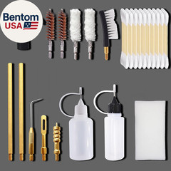 9Mm Pistol Cleaning Kit, Handgun Cleaning Kit for .357 .38 with Bronze Bore Brus