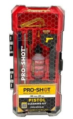 Pro-Shot Classic Box Kit Pistol Cleaning Kit .38-.45 Cal Yellow Case